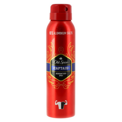Old Spice desodorizante Spray Sem Sais de Aluminio Captain 150ml